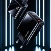 USAMS Ładowarka sieciowa 1xUSB-C+1xUSB T40 20WLED (only head) PD3.0 +QC3.0 Fast Charging czarny/black CC133TC01 (US-CC133)